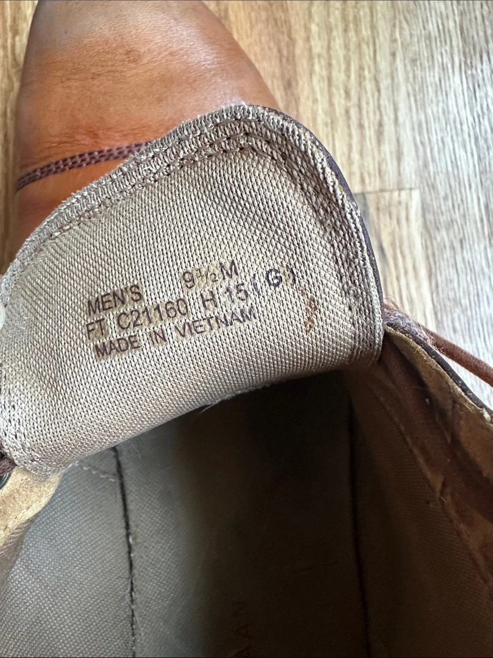 Cole Haan Men's Leather Lace-Up Boots in Cognac Brown Size 9.5